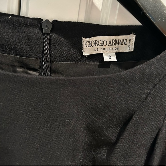 Giorgio Armani Vintage Black Dress Size 6 - Picture 2 of 4